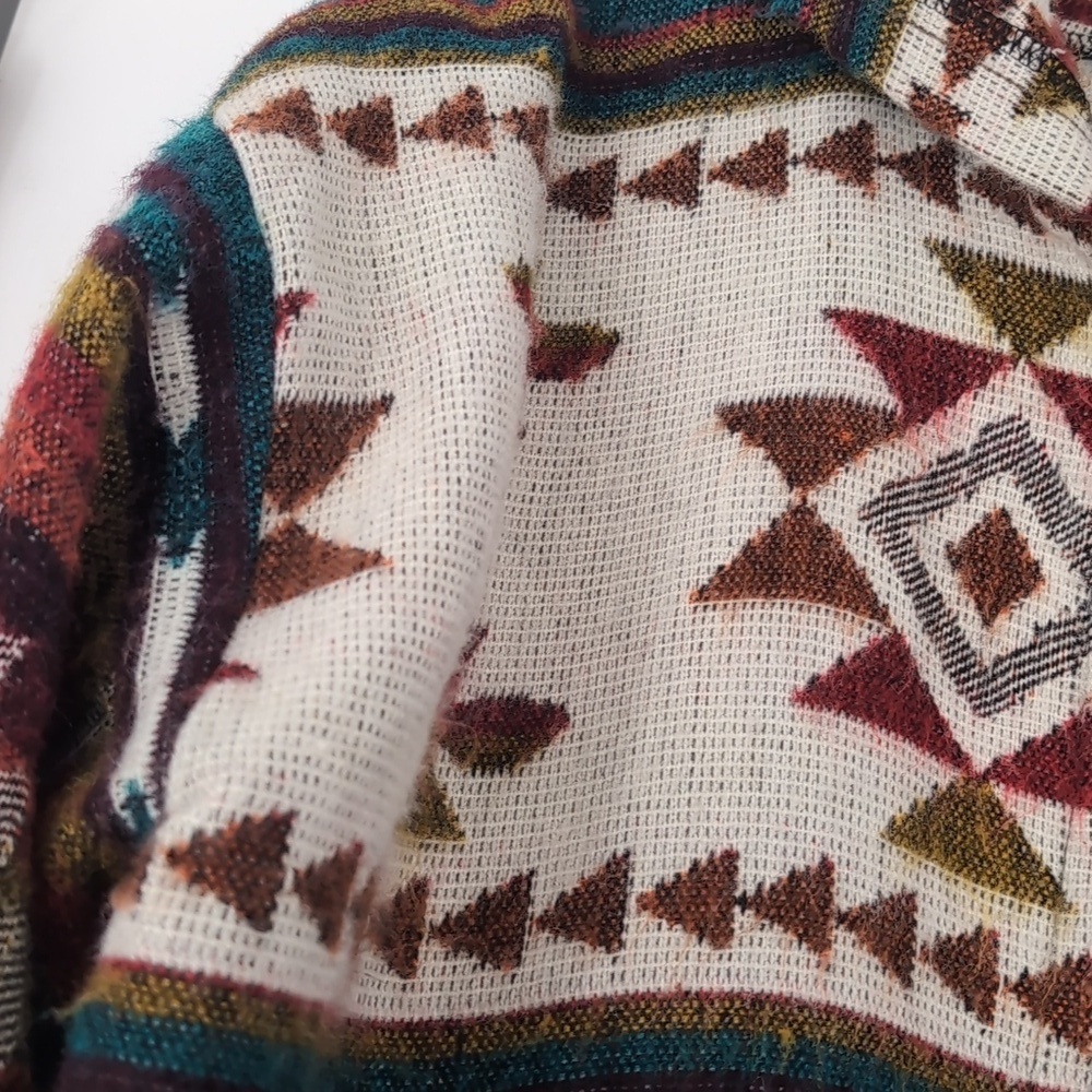 Aztec Print Soft Jacket Or Hoodie - Picture 3 of 6